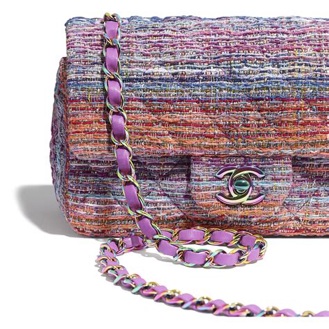 chanel multicolor tweed bag|chanel tweed bag 2022.